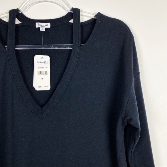 Splendid Black French Terry Cutout Dress NWT B17/32 - Picture 6 of 10